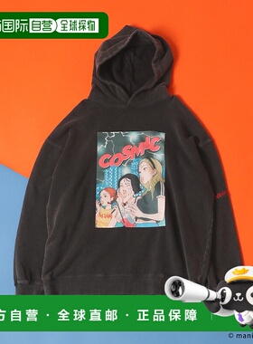 1h可退 日本直邮PAGEBOYLIM × maniko 联名绘图宽松连帽卫衣 318
