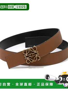韩国直邮LOEWE 光滑小牛皮双面 Anagram 腰带（E821Z20X05 2935）