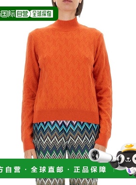 1h可退 香港直邮MISSONI 米索尼 女士 立领长袖套衫 DS24WN0TBK03