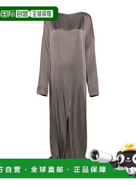 香港直邮RICK OWENS 女士连衣裙 RO01E7579SCH34 SS2025 灰色长裙