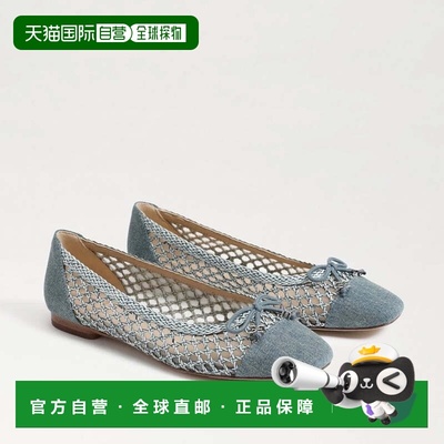 自营Sam Edelman May EC0100857 Ballet Flat Blue Bow Detail HA