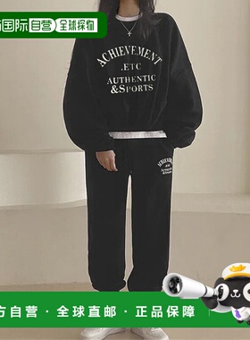 1h可退 日本直邮WESTSEA 女士英字宽松卫衣运动裤套装 SELSL335