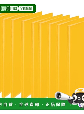 【日本直邮】Plus File 简易透明文件夹 A4 竖式 20格 10册 橙色