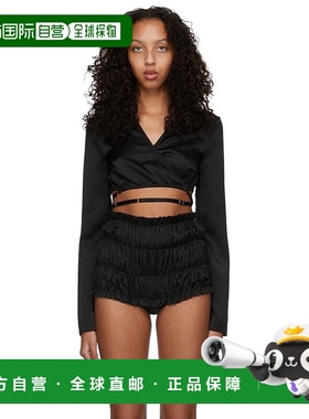 1h可退 香港直邮潮奢 Anna October 女士 黑色 Iris Wrap 上装 PS