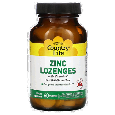 香港直发Country Life乡村生活锌含片支持关节运动增强体质60片