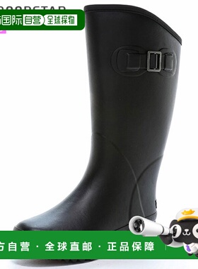 日本直邮MOONSTAR 女士 MF FG24RL 黑色登山靴这款轻便防滑橡胶靴