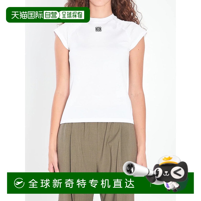 1h可退 香港直邮LOEWE 女士T恤 2193715S359Y22X962100 AW2025 白