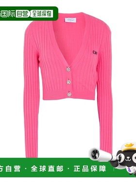 1h可退 香港直邮off-white 女士 针织开衫 pink粉色 舒适时尚