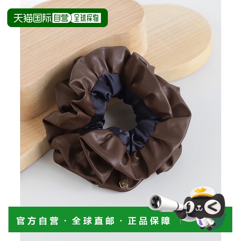 1h可退 日本直邮ANE MONE 女装 仿皮褶边发圈 DG640070H发饰