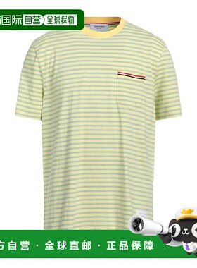 1h可退 香港直邮Thom Browne 汤姆 布朗 男士 T恤 yellow黄色 舒