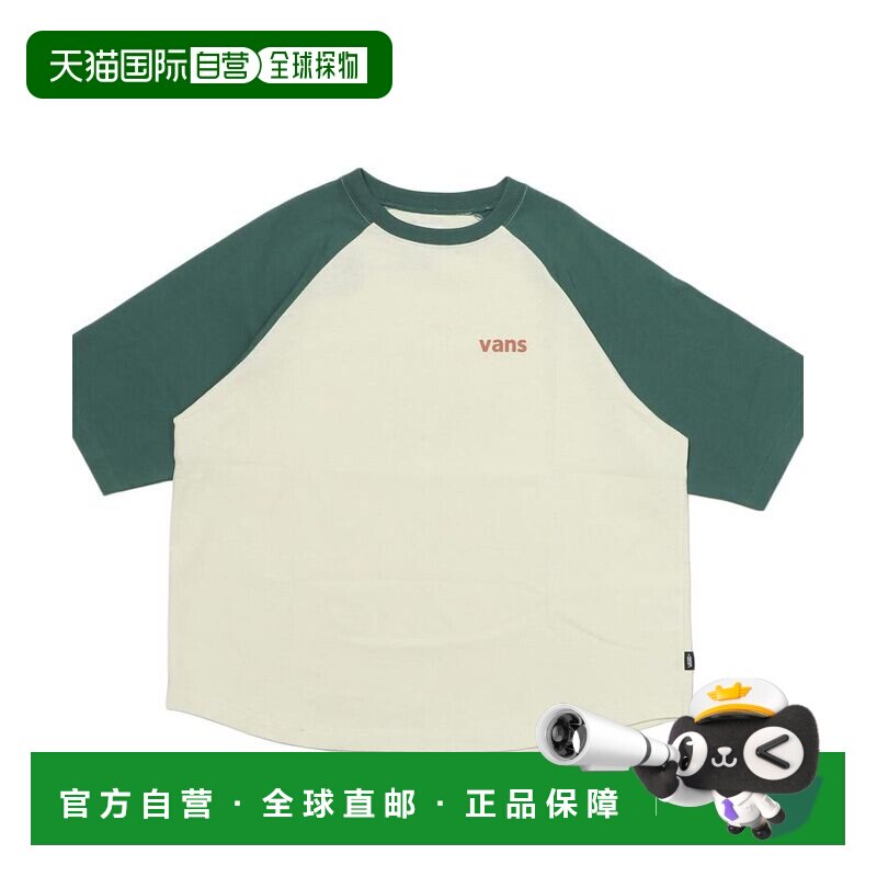 日本直邮VANS 短袖 T恤 W Raglan Cropped Sleeves运动