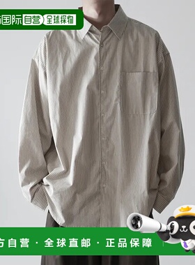 1h可退 日本直邮RUUBON 男女同款休闲棉质宽松衬衫 舒适滑爽 自然