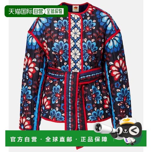 1h可退 香港直邮FARM RIO 女士 Latina 围巾领束带棉质夹克