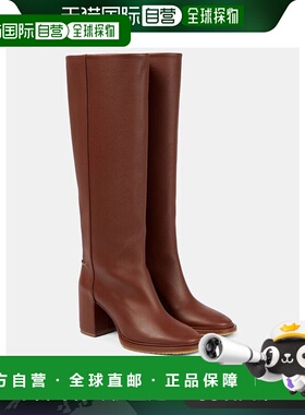 香港直邮Chloe 蔻依 女士 Edith 皮质及膝靴子 000767女靴