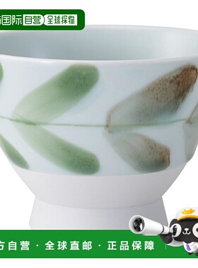 【日本直邮】Hasami ware 碗盘容量约 300ml花环绿色 25393瓷器