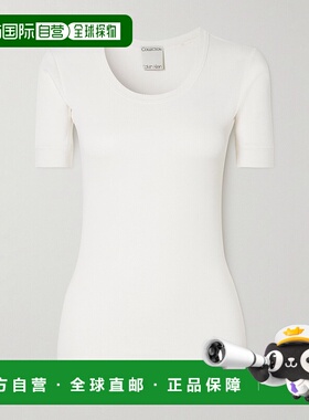 1h可退 香港直邮潮奢 calvin klein 女士 Aubriella 罗纹有机棉混