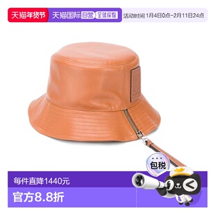 1h可退 香港直邮LOEWE 罗意威 女士 皮革棕色帽子 11210010高级感