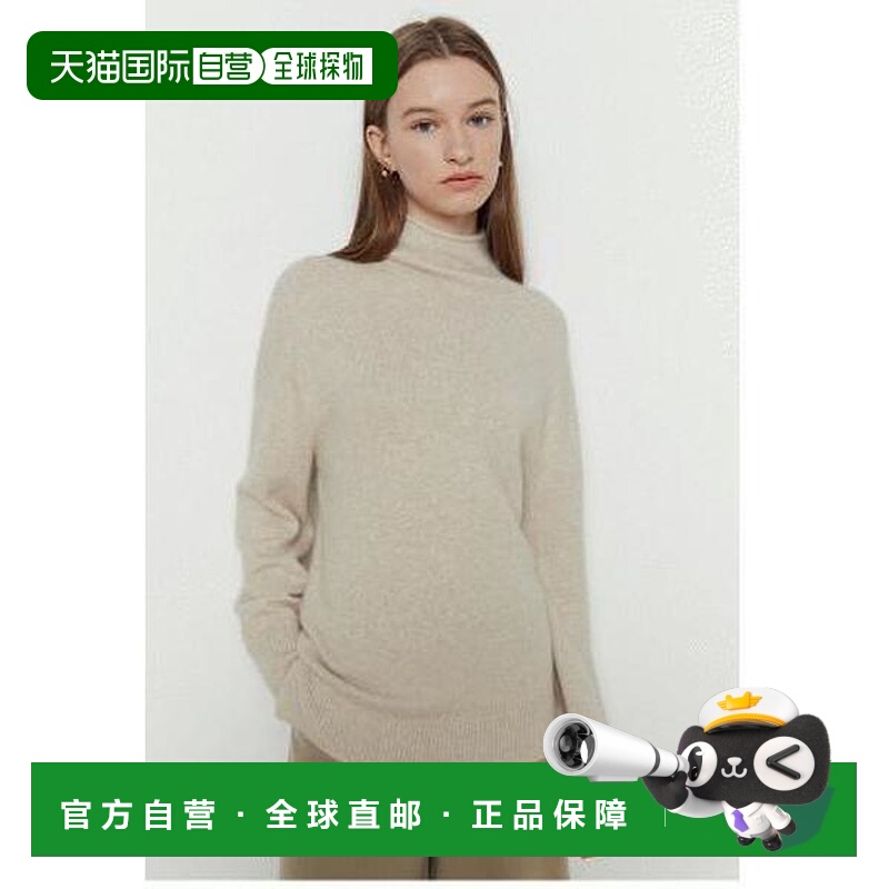 韩国直邮THE IZZAT TheiJun 女士高领羊毛浣熊套头针织衫 IMBA1PO