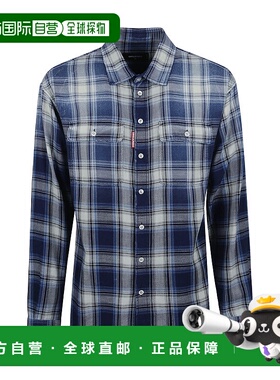 1h可退 香港直邮奢淘 Dsquared2 格纹衬衫 男 S74DM0899D35206