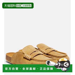 香港直邮J.W. beige米色 Anderson 绒面革凉拖 舒适 女士 1h可退