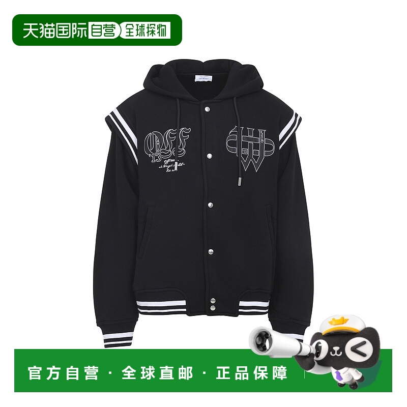 1h可退 香港直邮OFF-WHITE 男士大衣 OMEK003F25FLE0011001BLACKW