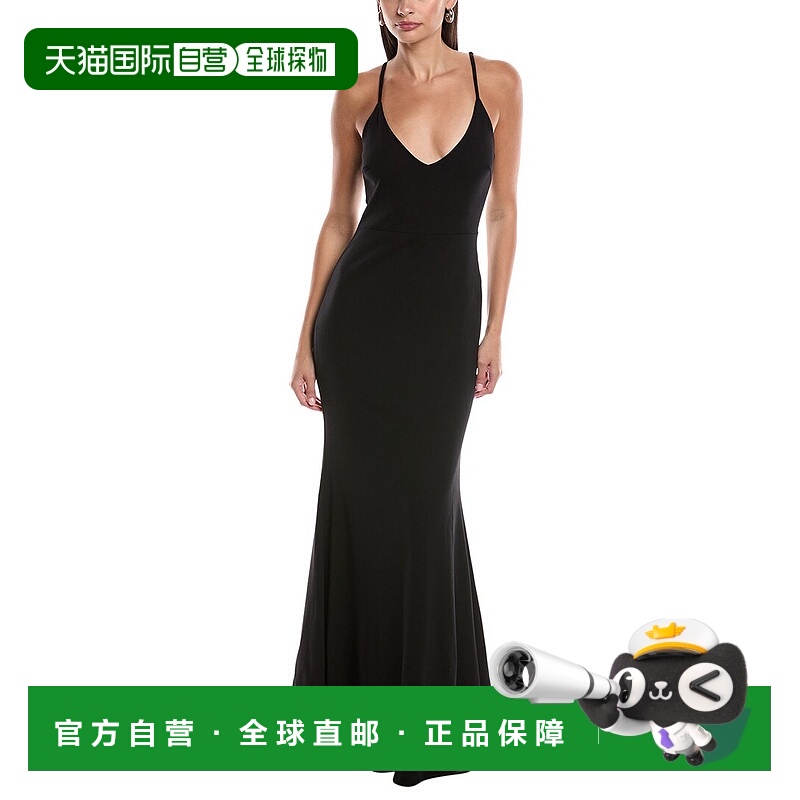 自营 opto.p.t.Balsam Maxi连衣裙-黑色 美国奥莱直发