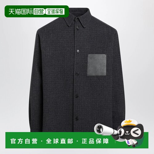 香港直邮LOEWE 男士衬衫 H526Y05WI5WO5190 AW2026 灰色 Dark nav