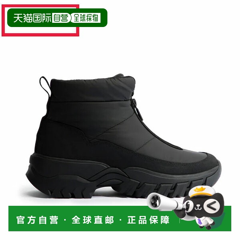 日本直邮Hunter Intrepid Wanderer 踝部拉链雪地靴黑色UFS7118WW