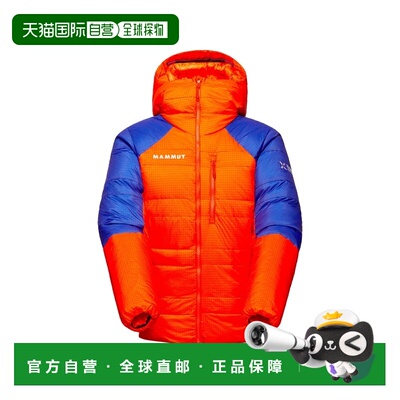 自营欧洲直邮Mammut Eiger Nordwand Advanced男士橙/蓝鹅绒高山