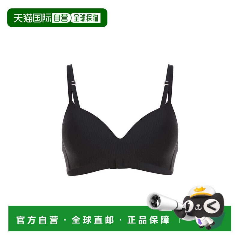 自营wolford美容棉质皮肤文胸-黑色 美国奥莱直发性感吊带