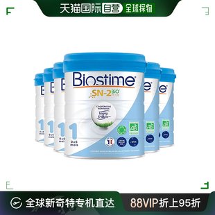 法国版 Biostime合生元 1段有机婴儿奶粉800G 6罐