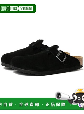 1h可退 日本直邮BEAMS BOY BIRKENSTOCK / Boston 黑色拖鞋凉鞋