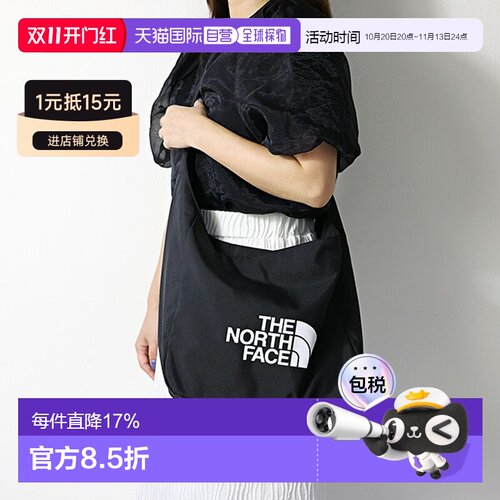 日本直邮THE NORTH FACE 大Logo单肩包（NN2PR21J）男女通用A4尺