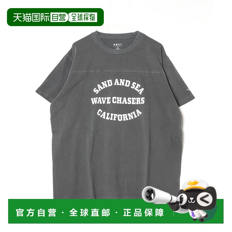 1h可退 日本直邮ROXY 女士学院风印花宽松T恤 RX RST251086TEE/31