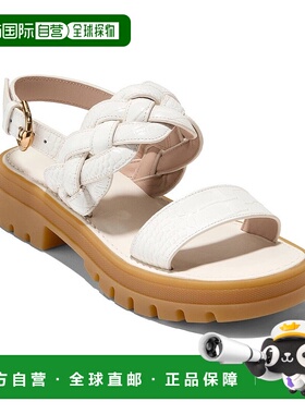 自营 Cole Haan Cressida皮革凉鞋-白色 美国奥莱直发