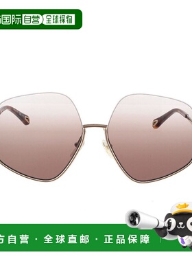 香港直邮CHLOÉ 女士太阳镜 CH0068S003-0 CO 金色 CHLOÉ Sunglass
