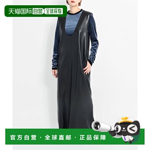 LEATHER拼接连衣裙长裙 FAUX 1h可退 日本直邮CITYSHOP