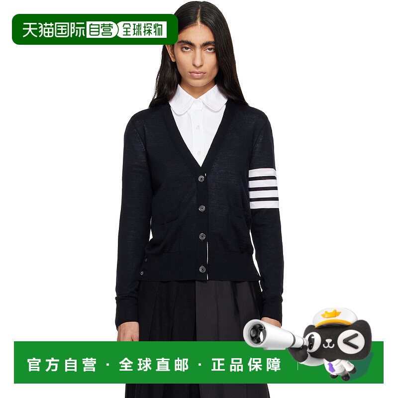 香港直邮潮奢 Thom Browne 汤姆 布朗 女士 海军蓝 Merino Wool 4