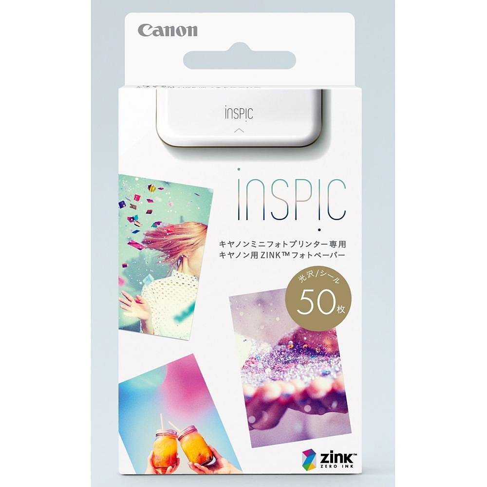 日本Canon佳能智能手机打印机用相纸简约50张 ZINK