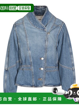 香港直邮潮奢 ISABEL MARANT 女士 浅蓝棉质牛仔布夹克 26PVE0614
