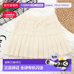 日本直邮日潮 petit main针织百褶裙9654102