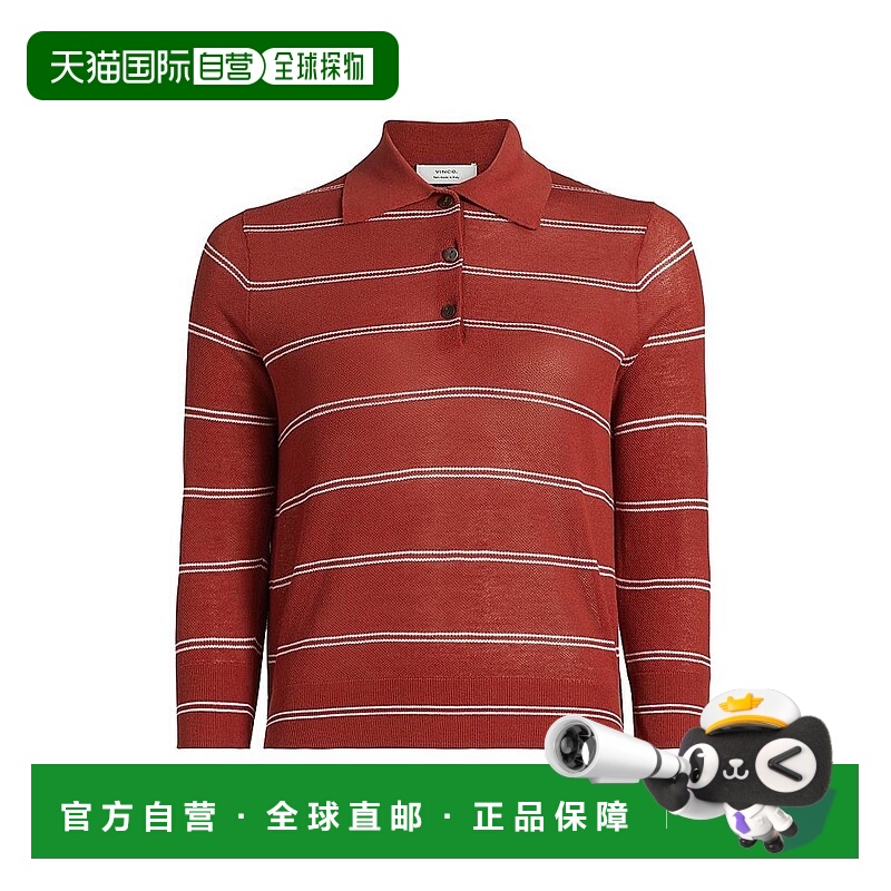 1h可退 【美国直邮】vince 女士 Polo衫长袖上衣女装