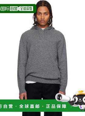 1h可退 香港直邮潮奢 Givenchy 纪梵希 男士 灰色连帽衫 BM90VH4Y