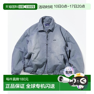 日本直邮NAUTICA 男装 水洗做旧棉质短款拉链夹克 1051207500179