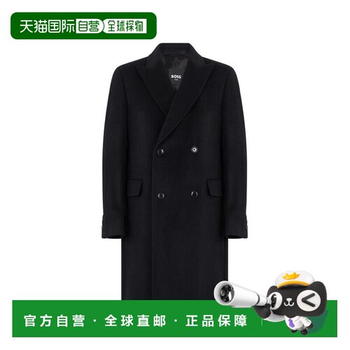 欧洲直邮BOSS 男士大衣 50571845001 AW2026 黑色【付后1h可退】