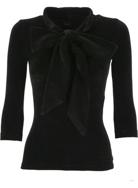 BALENCIAGA 女士针织衫 768074TNV611000 SS2025 黑色