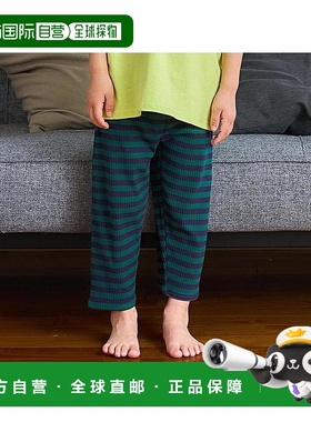 日本直邮日潮 petit main防污条纹罗纹七分打底裤2252104七分裤