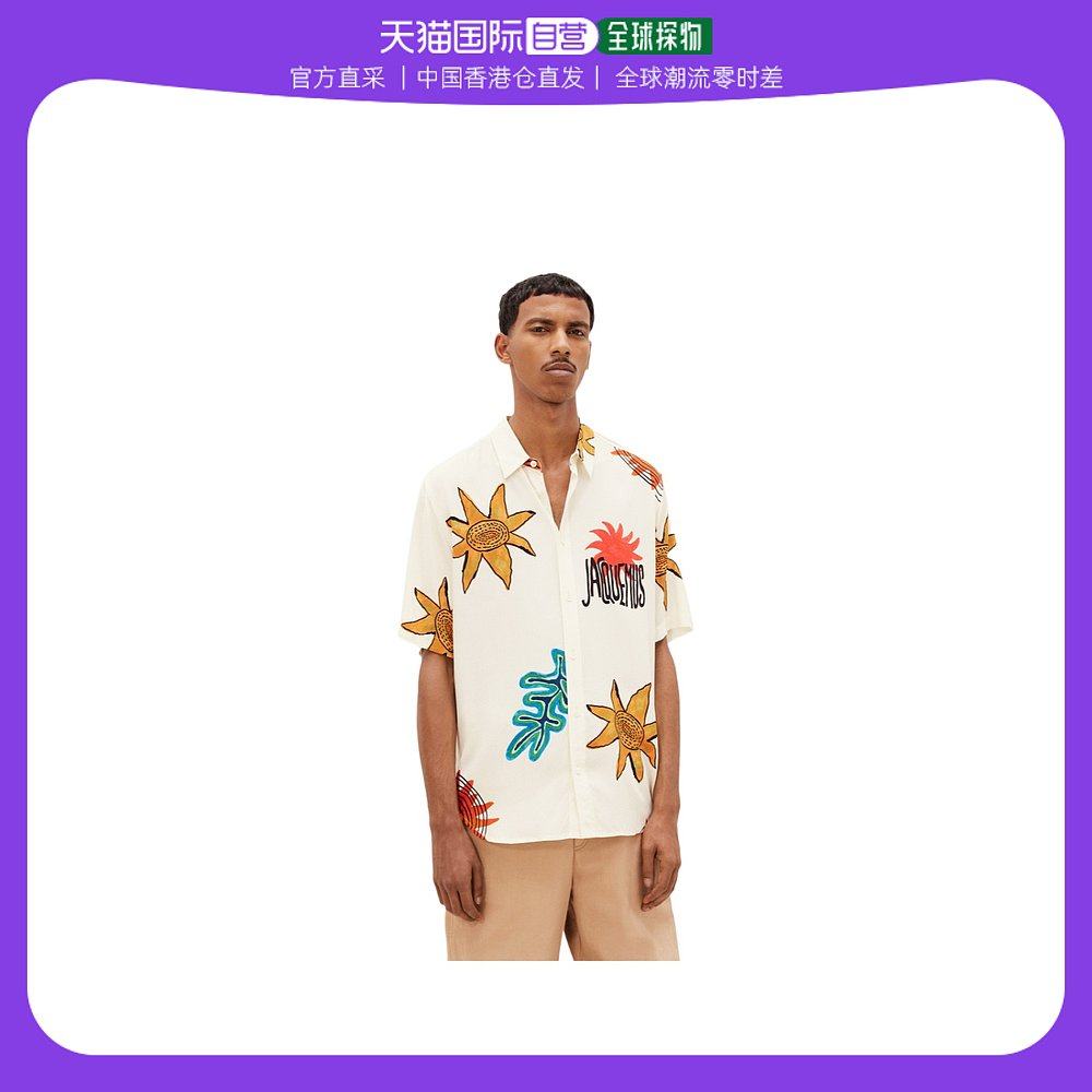香港直邮潮奢 Jacquemus 男士印花短袖衬衫
