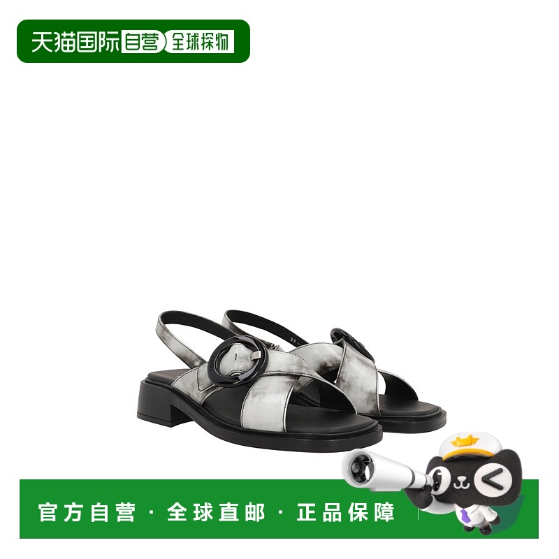 香港直邮Prada 普拉达 女士 白色皮质凉鞋 1X962NF035P39