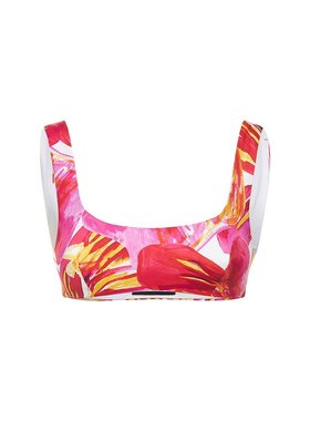 潮奢 Louisa Ballou 女士 Scoop印花比基尼上衣